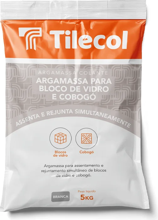 Argamassa Bloco de Vidro e Cobogó